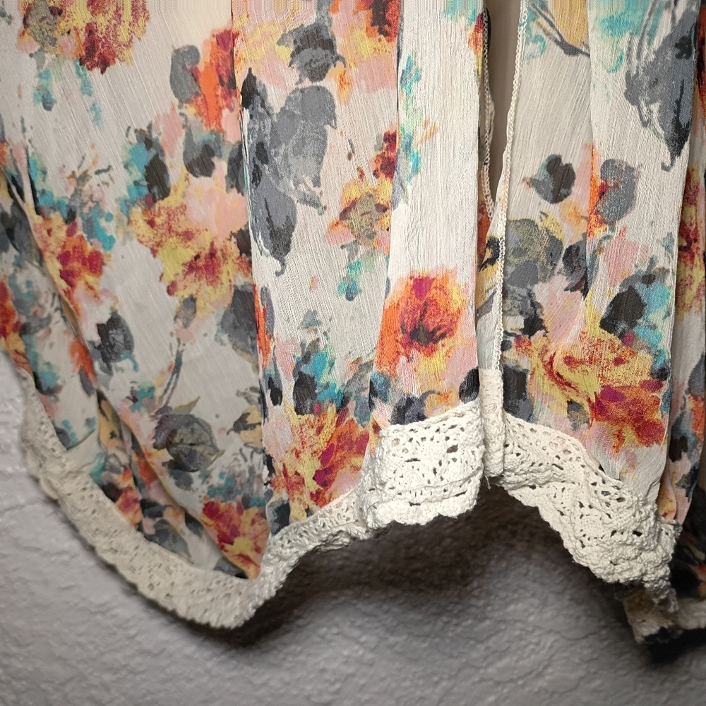 Mason Mackenzie White Floral Robe - Picture 4 of 5